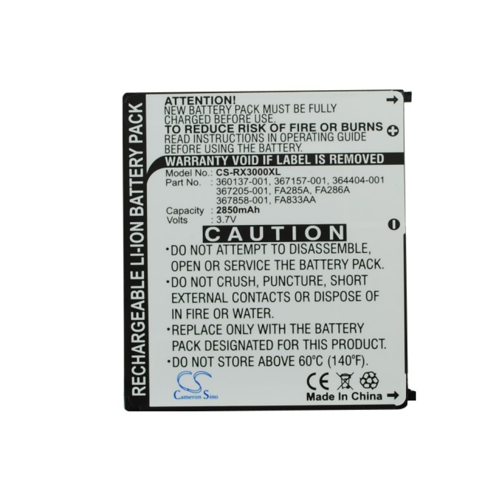 Baterie kompatibilní s HP CS-RX3000XL