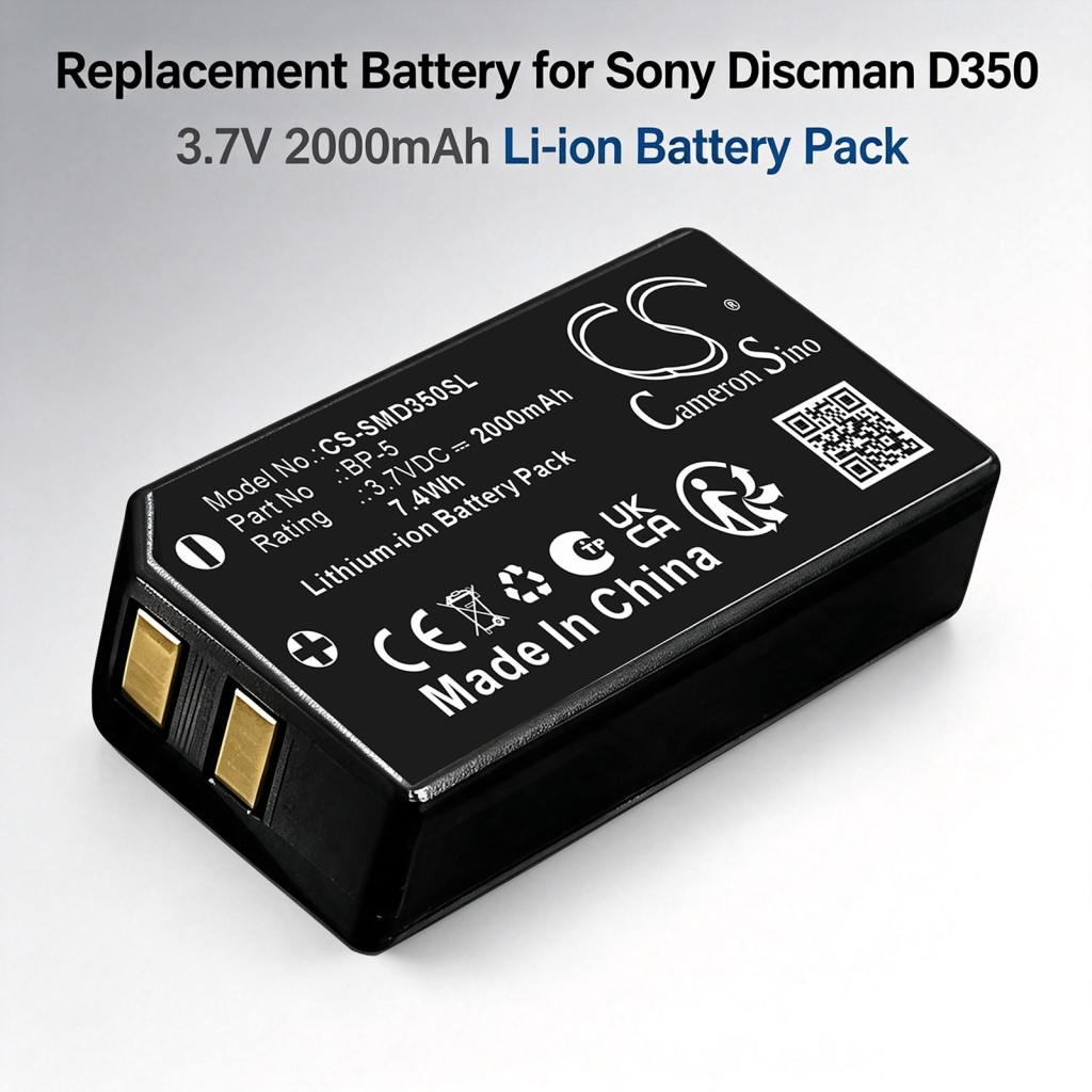 Baterie kompatibilní s Sony Discman D310 CD player D350 CD player CS-SMD350SL