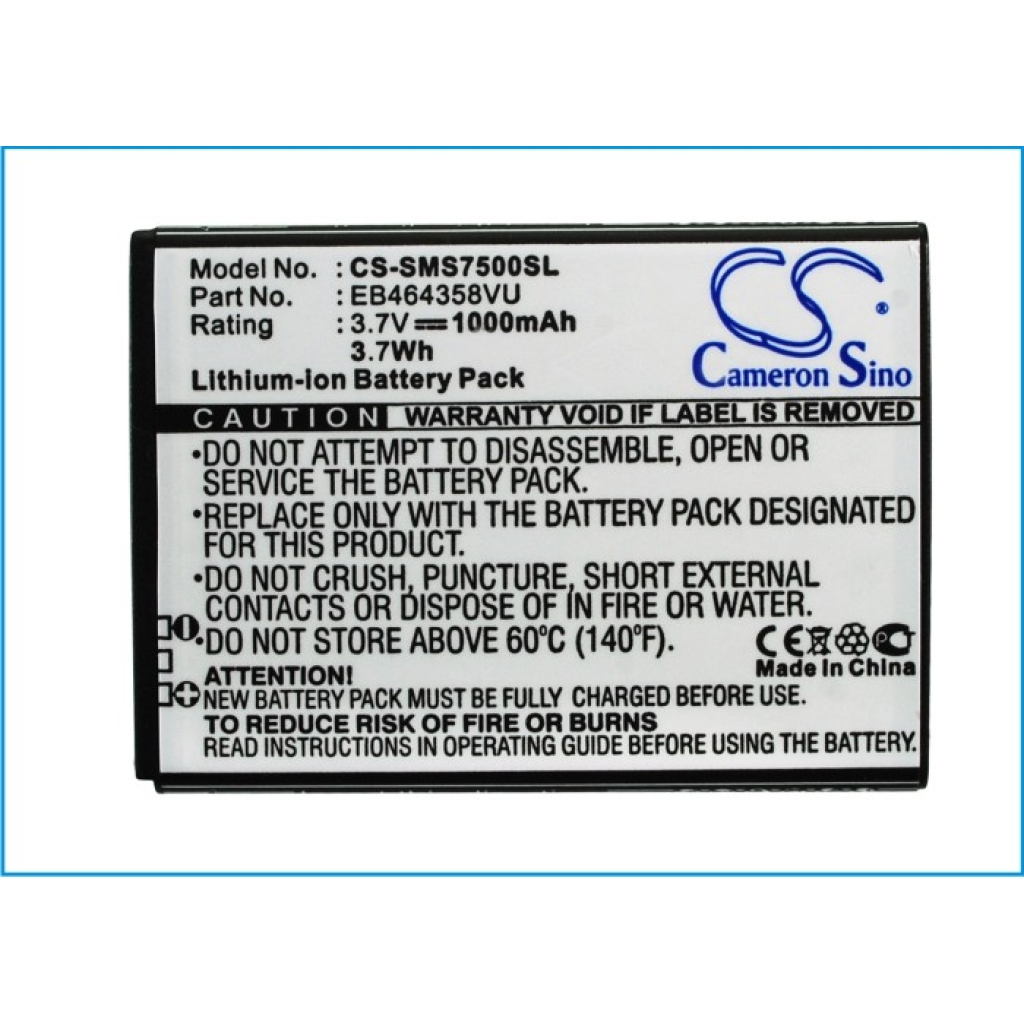 Baterie kompatibilní s Samsung Galaxy Ace Plus Ace Q Appeal CS-SMS7500SL