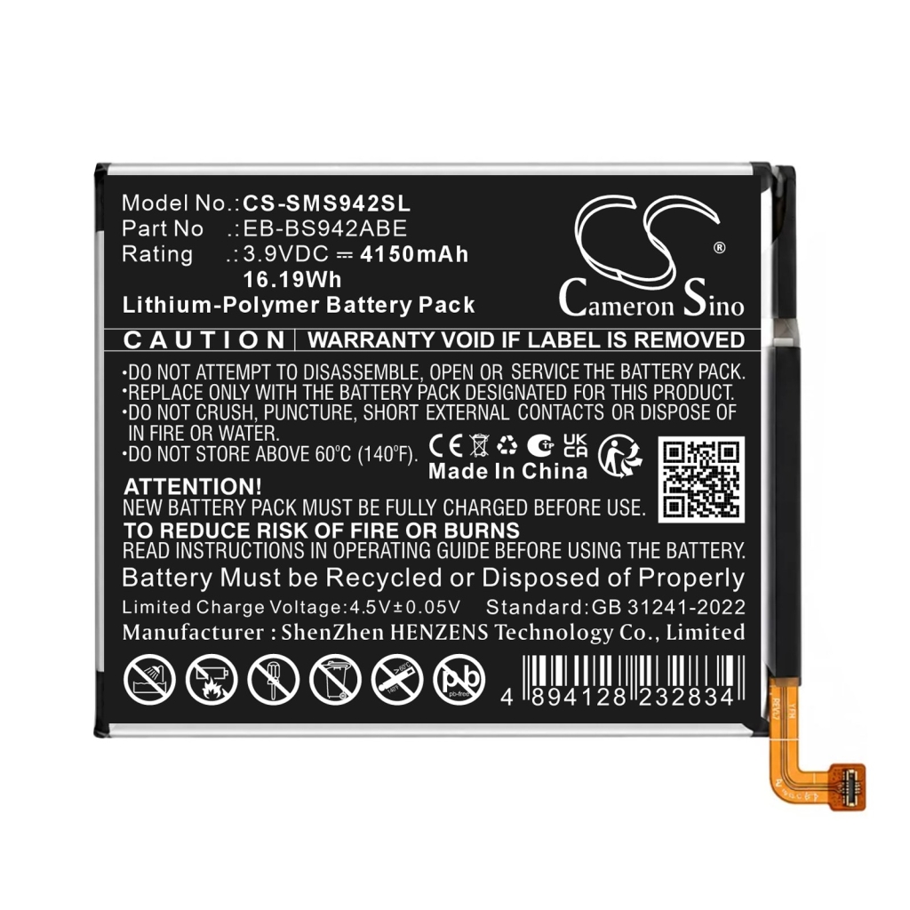 Baterie kompatibilní s Samsung Galaxy S26 CS-SMS942SL