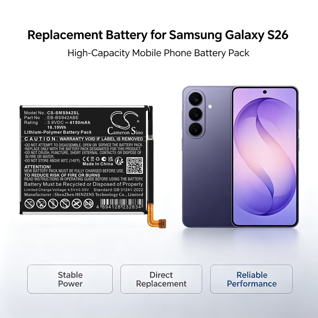 Baterie kompatibilní s Samsung Galaxy S26 CS-SMS942SL