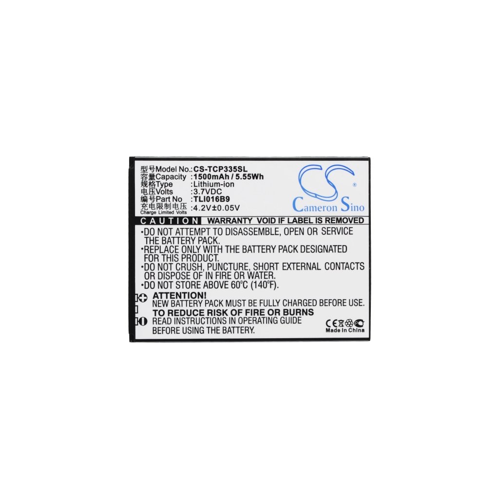 Baterie kompatibilní s TCL CS-TCP335SL