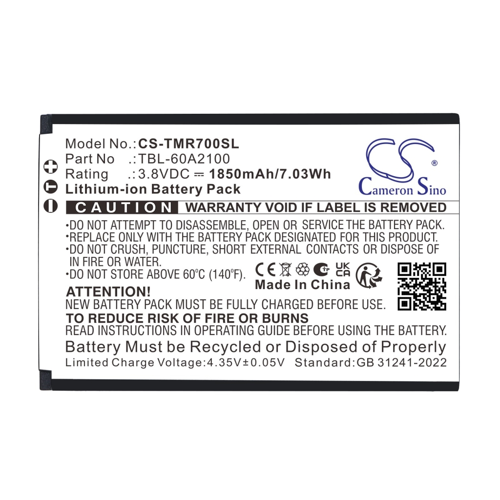 Baterie Nahrazuje TP-Link TBL-60A2100