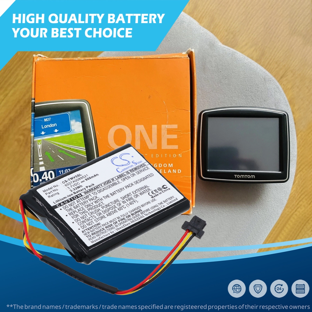 Baterie kompatibilní s TomTom CS-TMV5SL