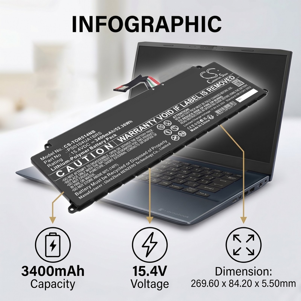 Baterie pro TOSHIBA Dynabook Portege X40-k-12i