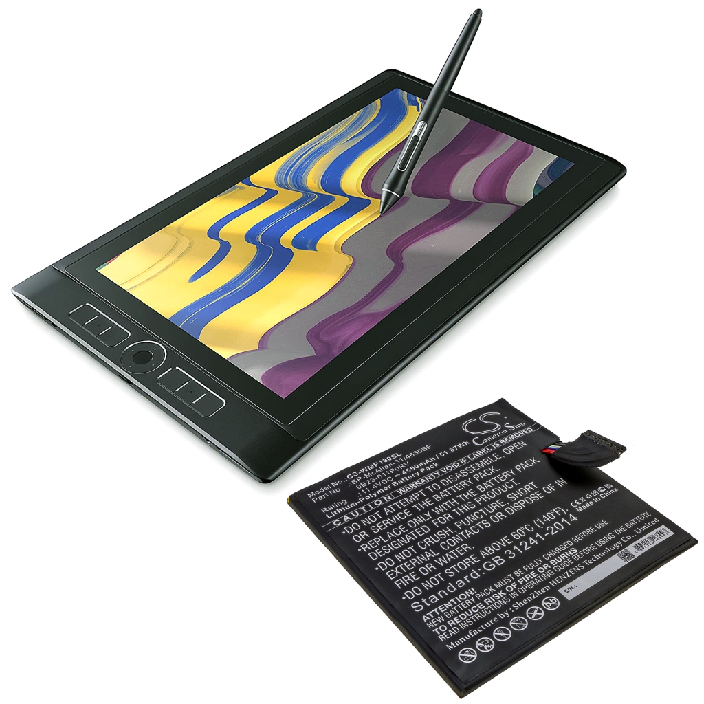 Baterie kompatibilní s Wacom MobileStudio Pro 12 Pro 13 CS-WMP130SL