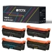 TCTK Toner 504A 507A CRG-723 sada 4 ks CMYK kompatibilní s Canon i-SENSYS LBP7780Cx, pro imageRUNNER LBP5480, pro LaserJet 500 color M551dn M551n M551xh M570 M575, nahrazuje CE250A