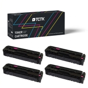 TCTK Toner 201X 203X CRG-045H CRG-054H sada 4 ks CMYK kompatibilní s HP Color LaserJet Pro M254dn M254dw M254nw, pro Color LaserJet Pro MFP M280nw M281cdw M281fdn M281fdw, nahrazuje CF400X