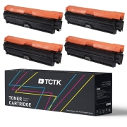 TCTK Toner 307A sada 4 ks CMYK kompatibilní s HP Color LaserJet CP5200 CP5220 CP5225 CP5225dn CP5225n CP522xh, pro Color LaserJet Professional CP5220 CP5225 CP5225DN CP5225N, nahrazuje CE740A